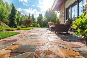 Sélection de pierres naturelles pour une terrasse de rêve