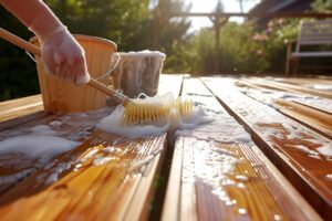 Nettoyer votre terrasse en bois : conseils pour un résultat impeccable