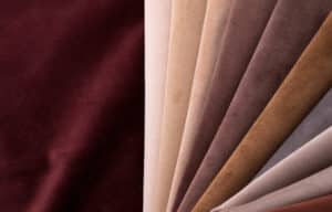 light set sail champagne and brown colors velour textile samples.