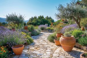 Comment aménager un jardin méditerranéen pour résister aux fortes chaleurs ?