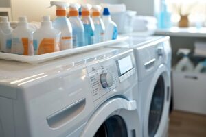 Dans quel compartiment mettre la lessive en machine ?