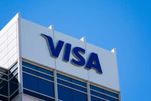 visa sign on visa inc headquarters in silicon valley foster city, california, usa circa august, 2019