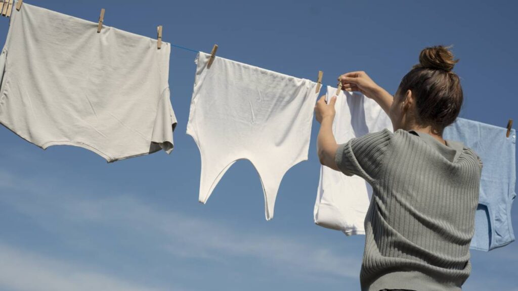 optimisation utilisation étendoir linge jardin
