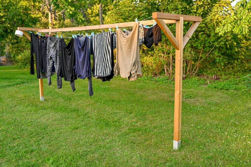étendoir linge extérieur