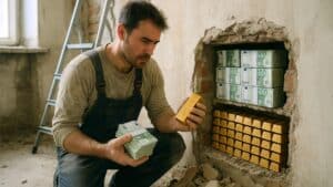 en rénovant sa maison, il tombe sur 2 millions en liquide et 50 lingots d’or il fait le choix de prévenir la police