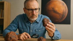 il croit acheter un fragment de meteorite mais il sagit en fait dune preuve ultime de la presence deau sur mars