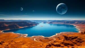 à 12 milliards d’années lumière de la terre, la nasa a détecté un immense réservoir d’eau contenant 140.000 milliards de fois l’eau terrestre